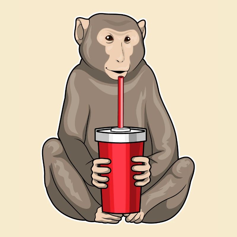 Affe Trinkbecher