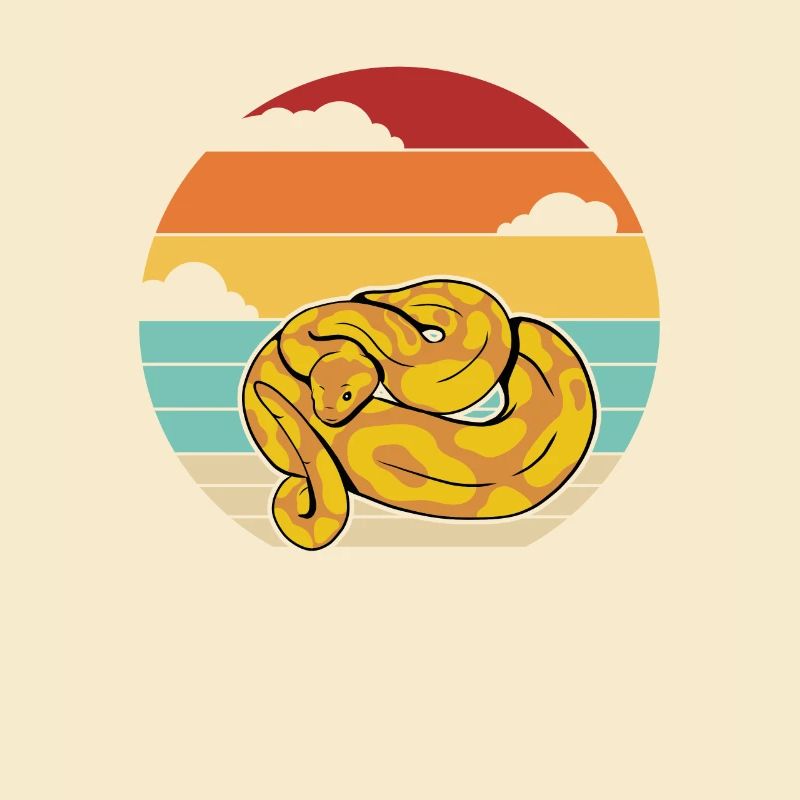 Retro Snake Scale Creepers Python Banana