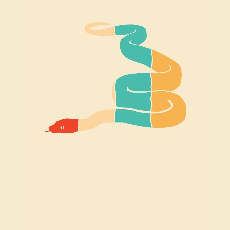 Retro Scale Creepers Python Snake Banana