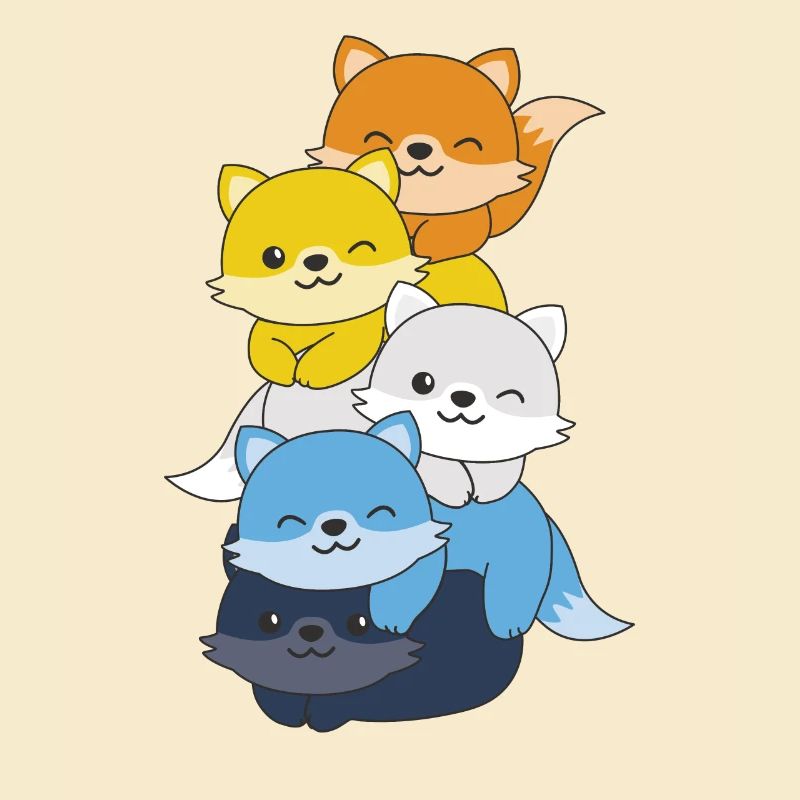 Aroace Flag Pride LGBTQ Mignon Fox Stack