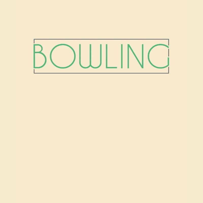Bowling Schriftzug