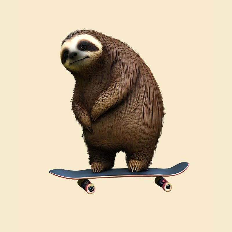 Skateboard Sloth