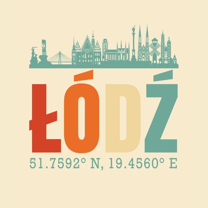 Polen Lodz Skyline