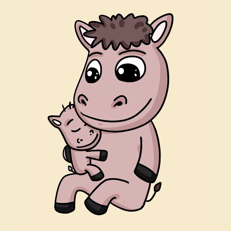 Famille Cheval - Cheval avec bébé