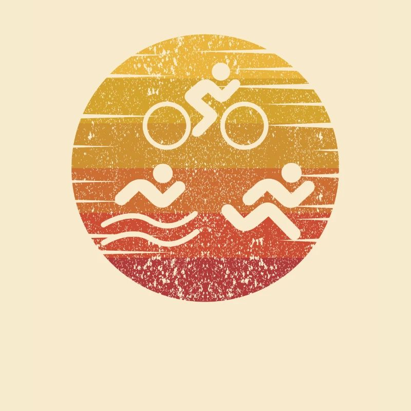 Retro Training Triathlonrad Triathlet Profi
