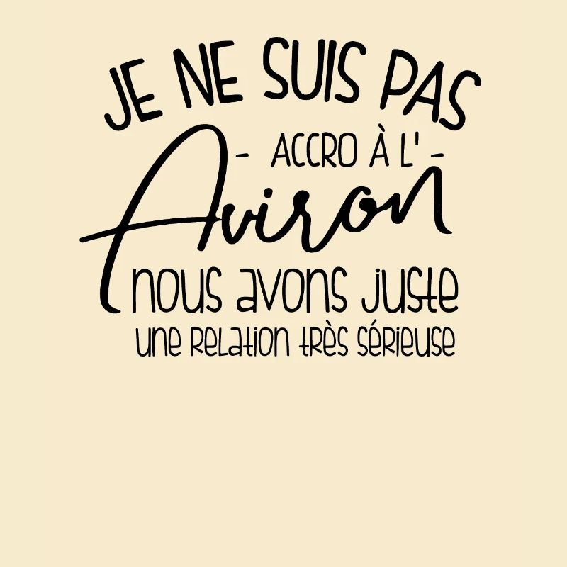 Relation Sérieuse Avec L'aviron, Pas Accro