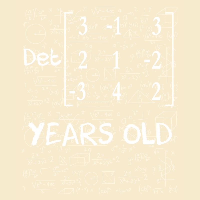 61st birthday 61 years matrix determinant math