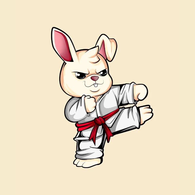 Comic Rabbit Does Karate