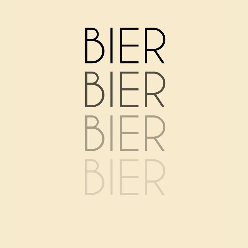 Bier Schriftzug