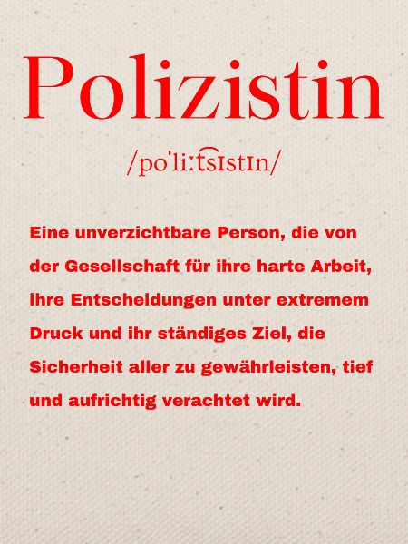 Polizistin Definition