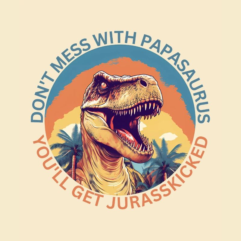 Funny Papa Papasaurus Dino Dinosaur Gift