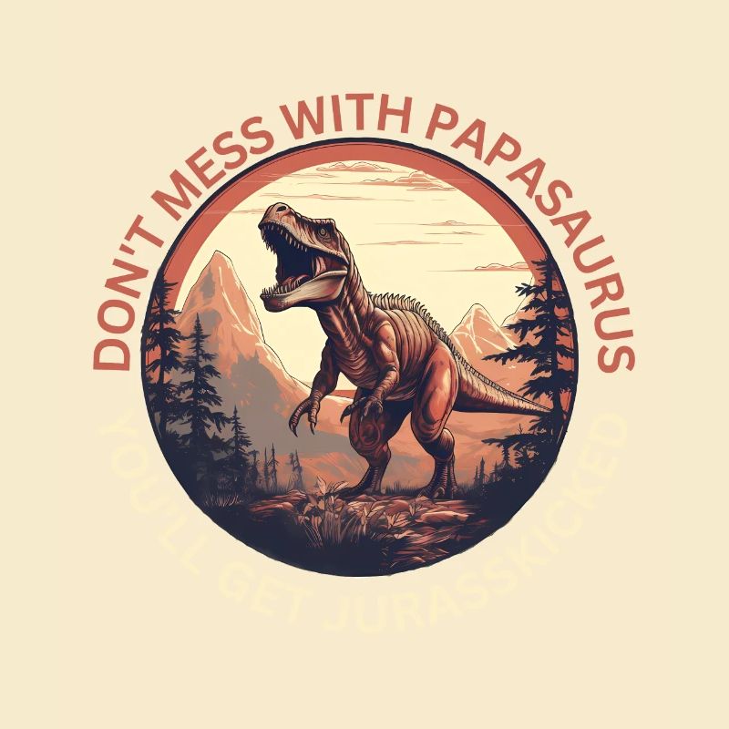 Funny Papa Papasaurus Dino Dinosaur Gift