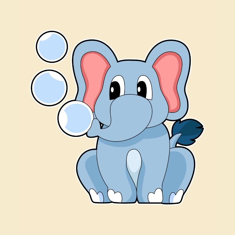 Elephant Water Bubbles