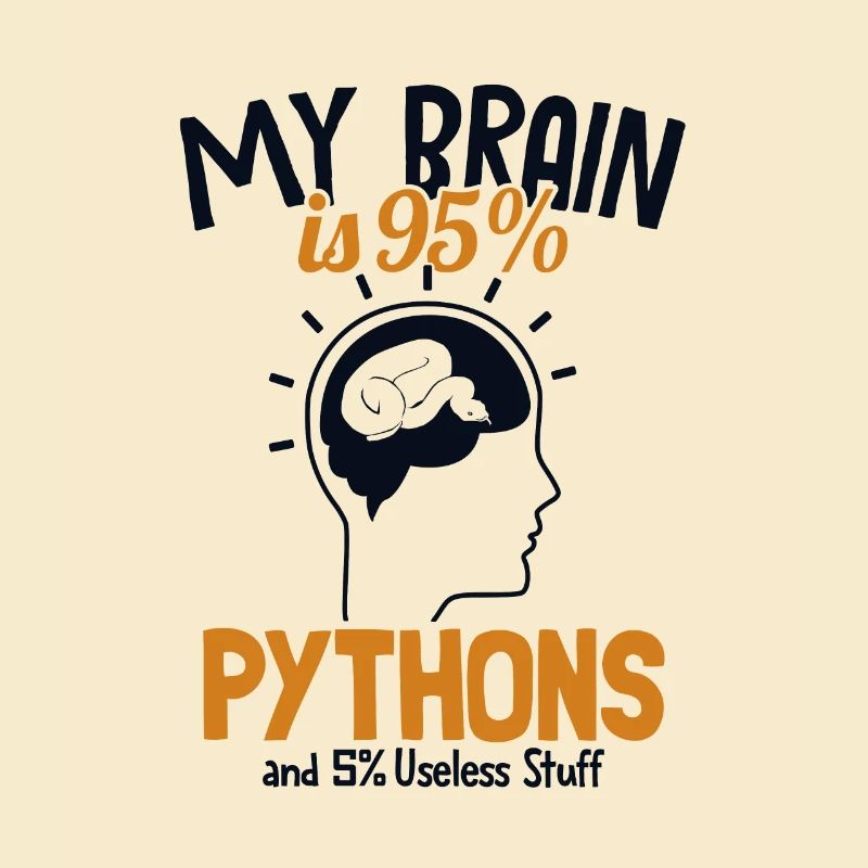My Brain is 95% Pythons Python Snake Banana