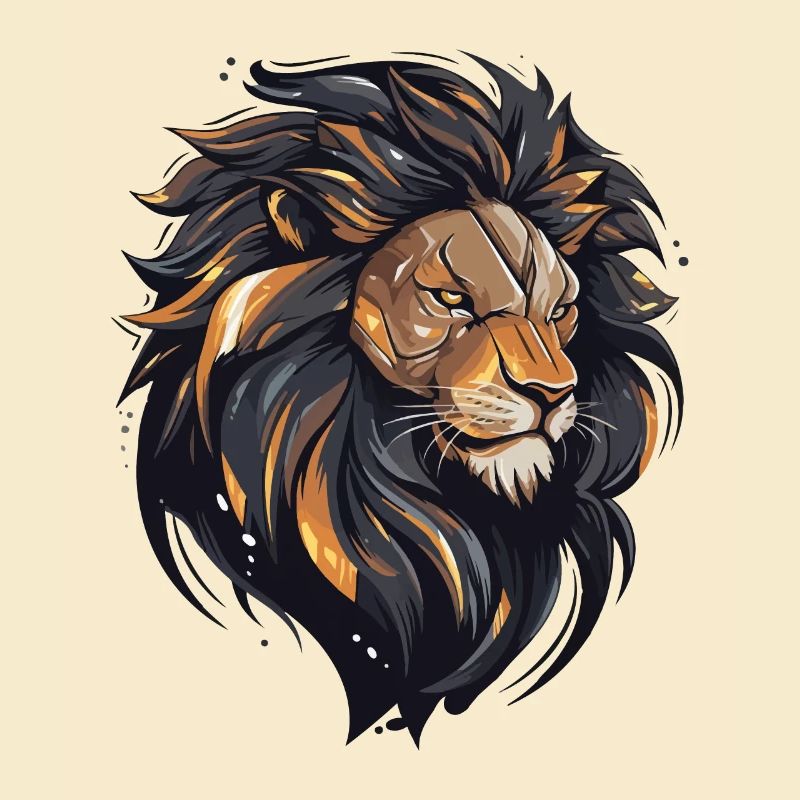 Großer mächtiger Löwe