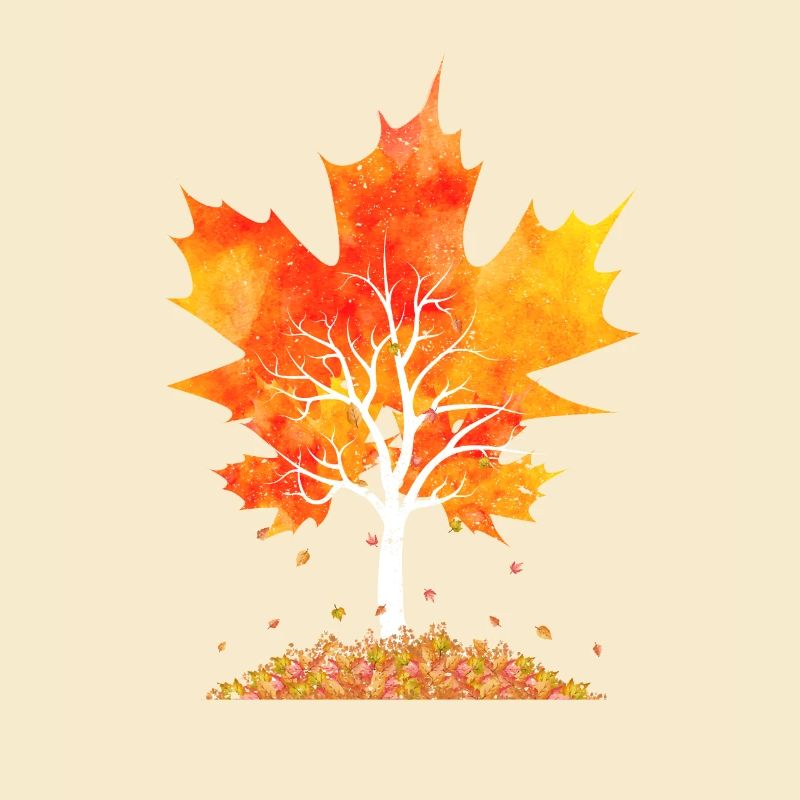 Maple Leaf Autumn Tree Red Yellow Orange Autumn Leaf