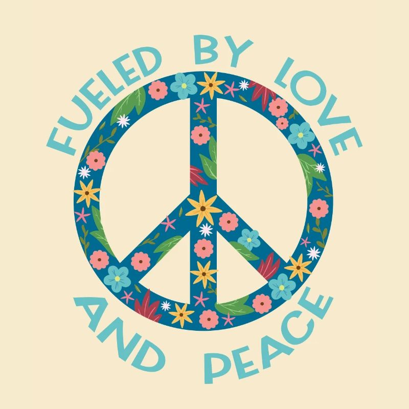 Hippie Karneval Kostüm Geschenk Peace