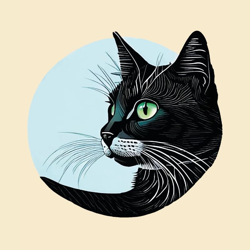 Schwarze Katze