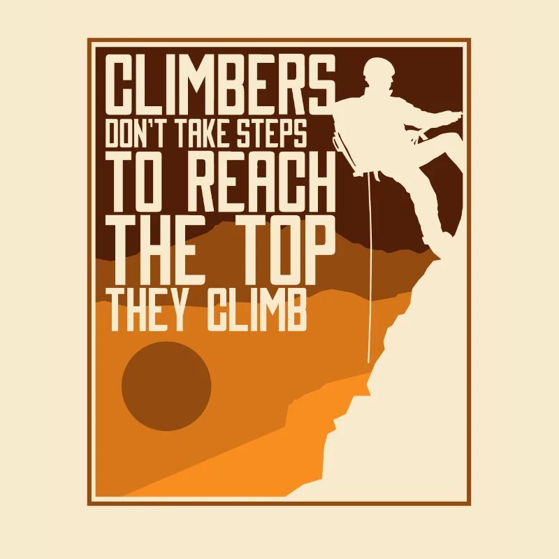 Climbers Don't Take Steps SpeedKletter Kraxler