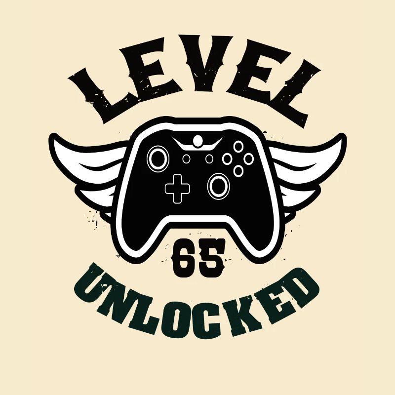 Level 65 Unlocked 65 Geburtstag