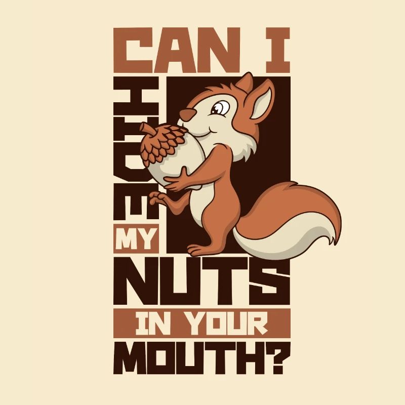 Cache mes noix dans ta bouche écureuil Eichhörnchen