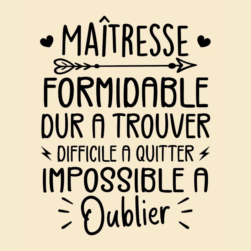 Maîtresse Formidable Cadeau Maîtresse D'école