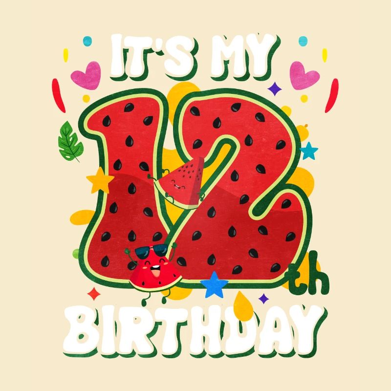 12e anniversaire Cadeau d’été de pastèque