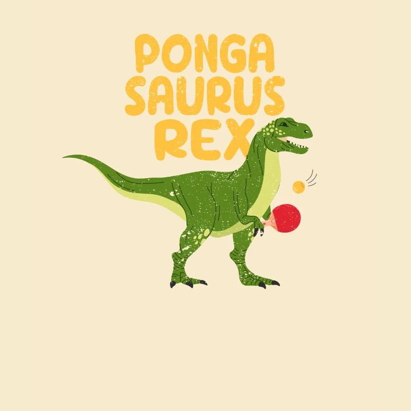 Pongasaurus Rex Ping Pong Master Lustiger Tisch