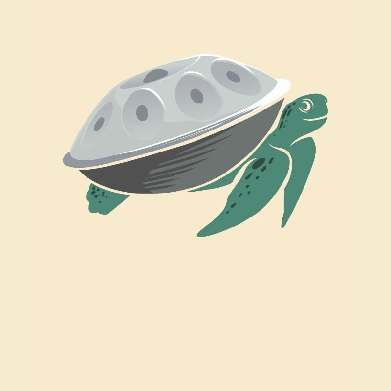 Handpan Turtle Handpan spielen