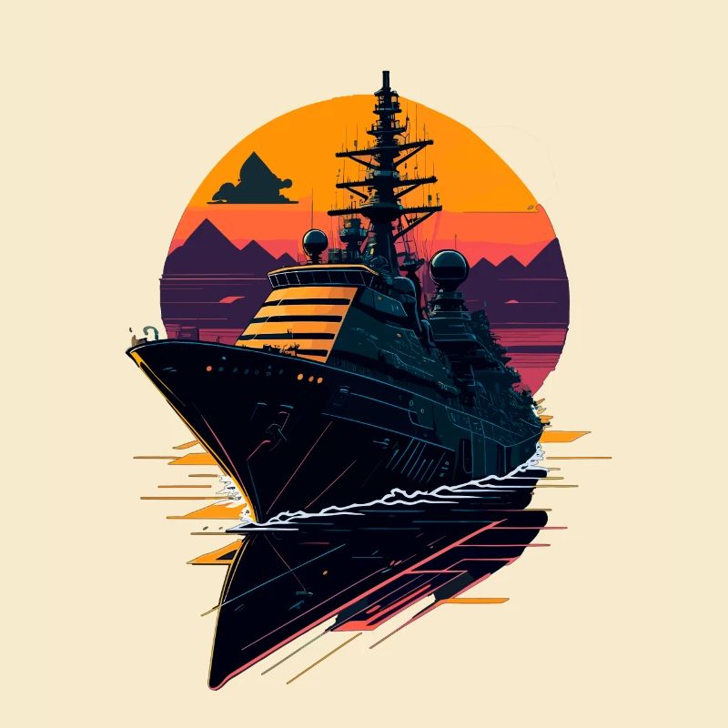 Kriegsschiff der Zerstörer