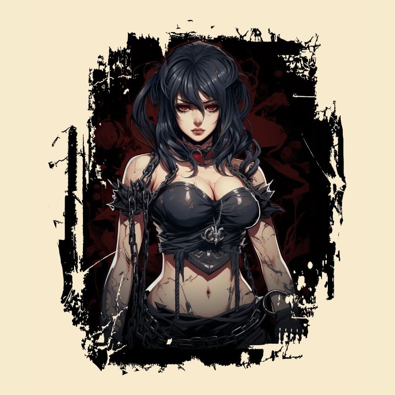 Fittes Gothic Mädchen