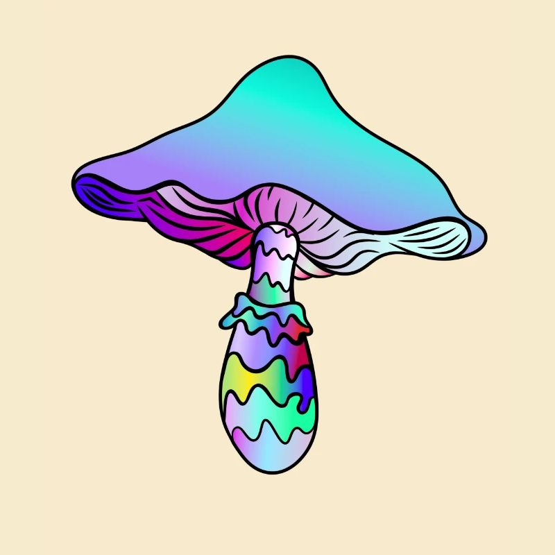 Psychedelischer Pilz - Regenbogen-Pilz