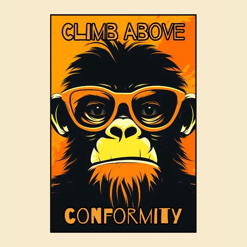 Overcome conformity: shivering monkey