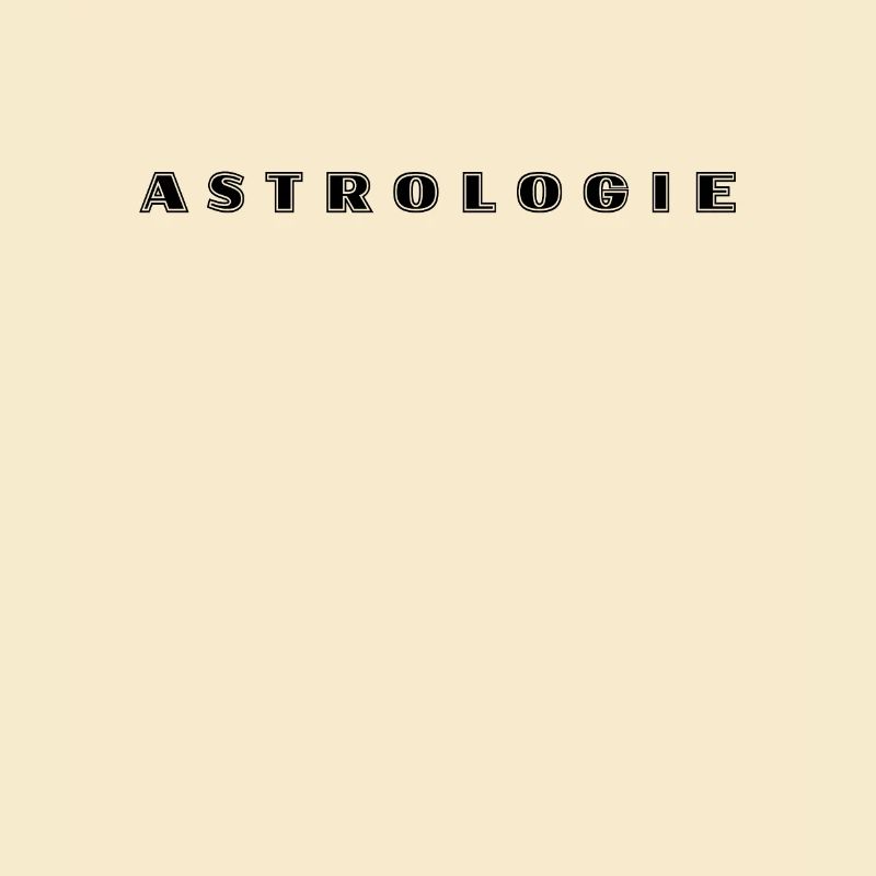 Lettrage d’astrologie