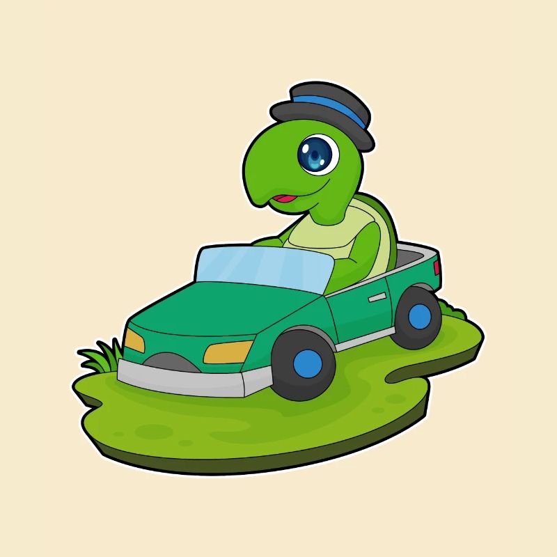 Schildkröte Auto