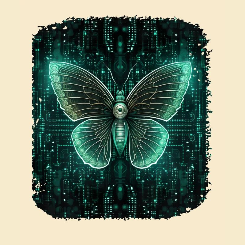 Programmierung PC Programm Code Schmetterling