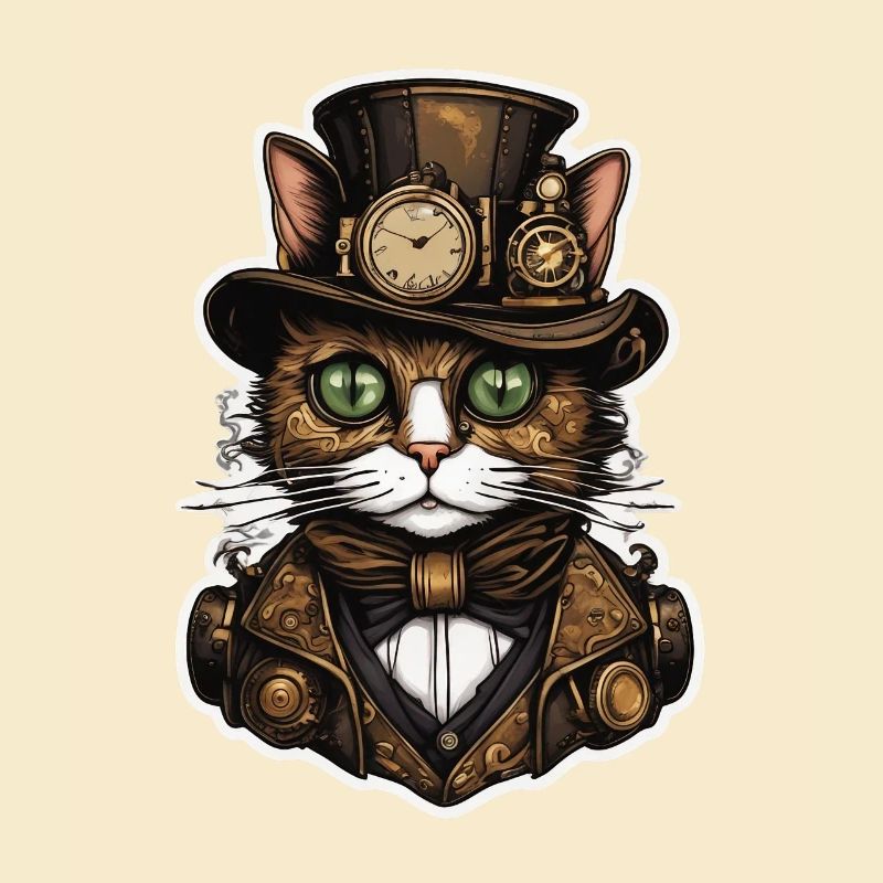 Steampunk Katze 01