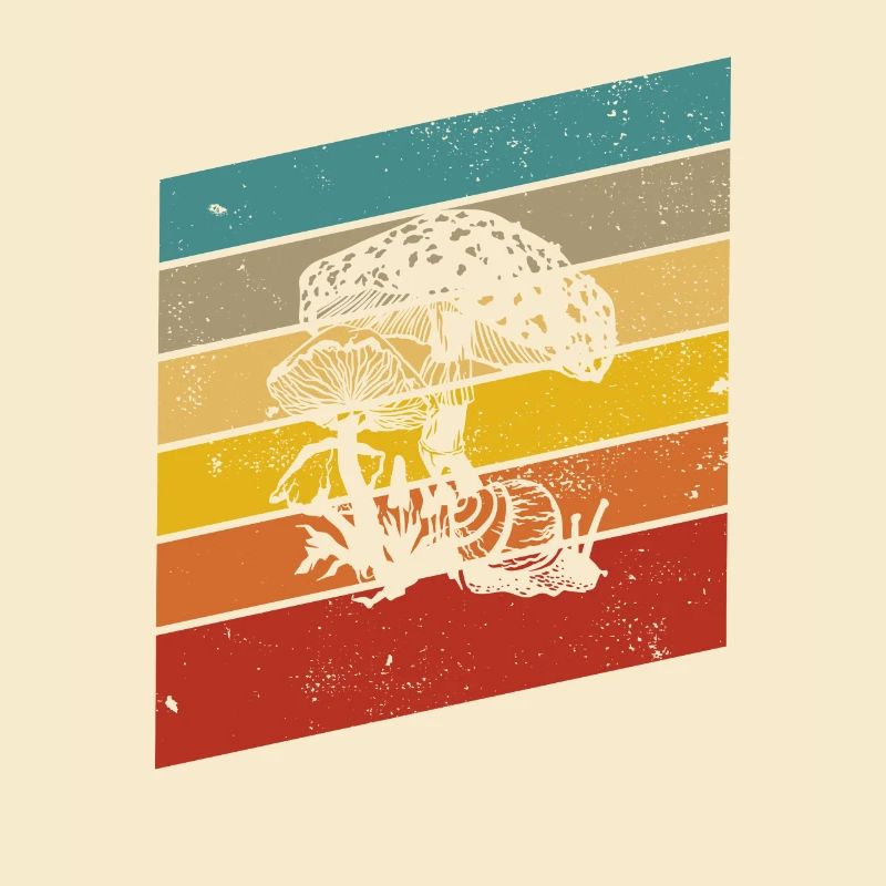 Champignons Champignons Crapaud Crapaud Cadeau Rétro