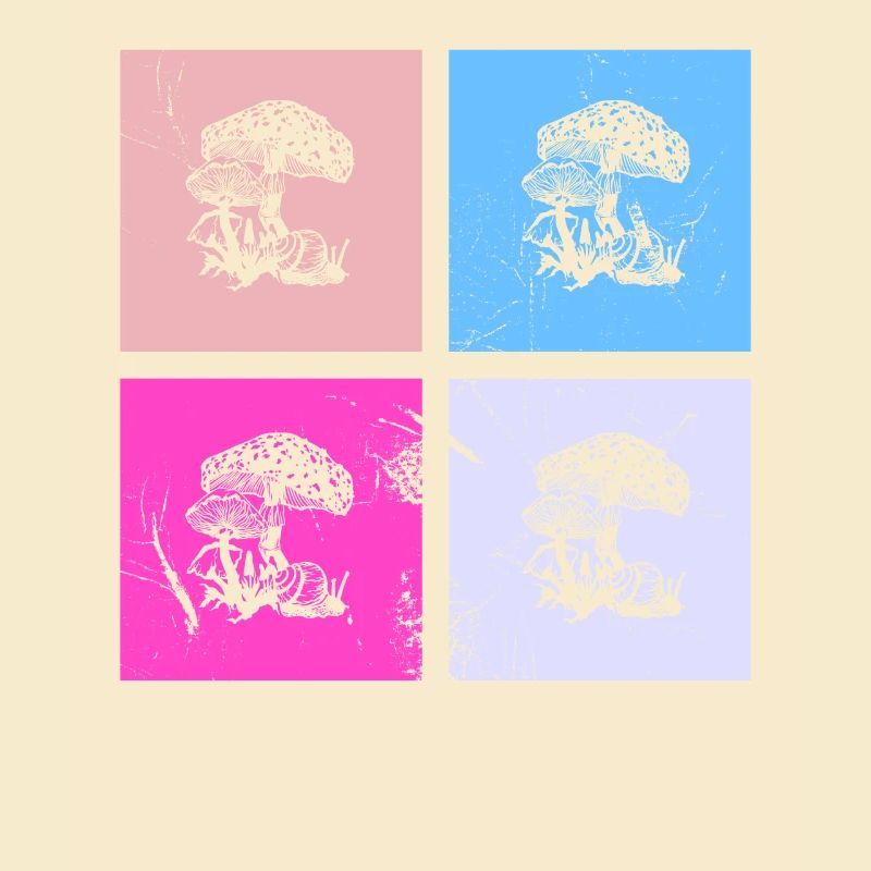 Champignons Champignons Crapaud Crapaud Cadeau Rétro