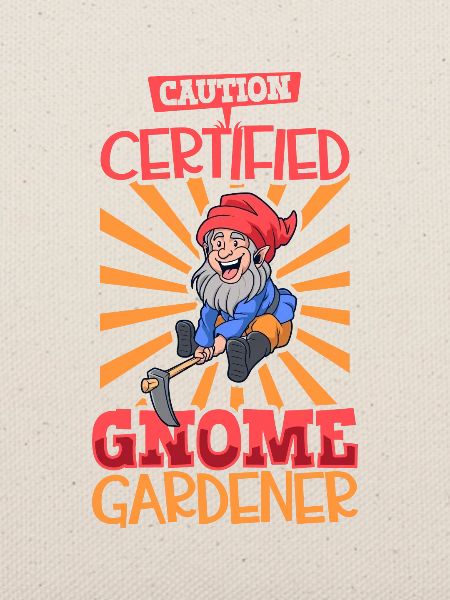 Achtung Gartenzwerg Gärtner