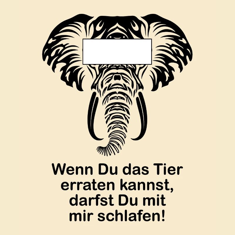 Elefant Lustiger Spruch Witzige Geschenkidee