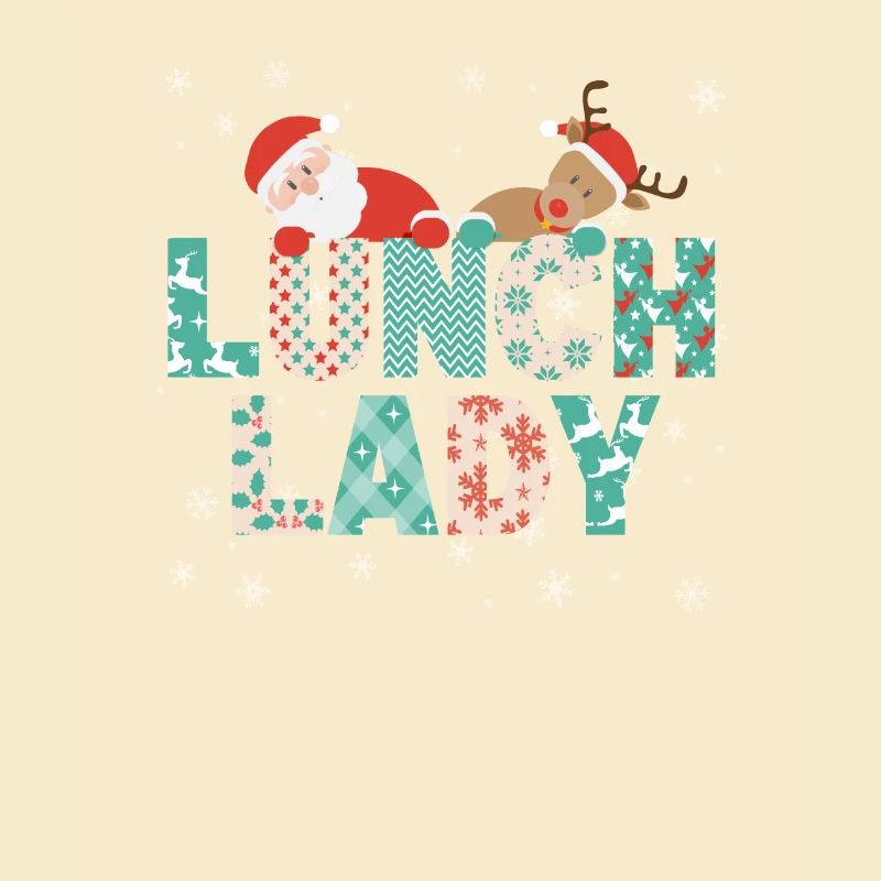 Déjeuner Lady Drôle d’arbre de Noël Noël