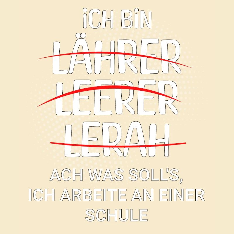 Ich bin Lehrer - ich arbeite an einer Schule