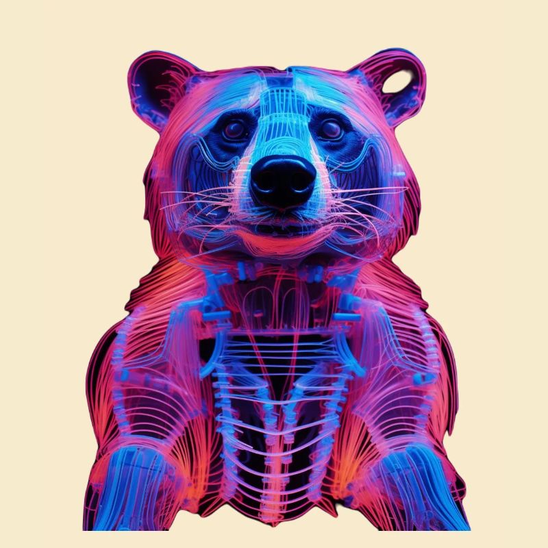 Neon-Hirschkäfer Design