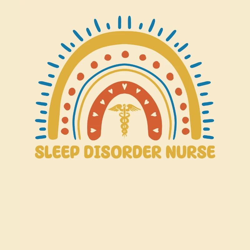 Sleep Lab Nurse Boho Rainbow