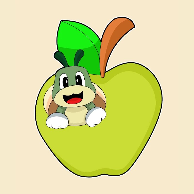 Caterpillar Apple Fruit