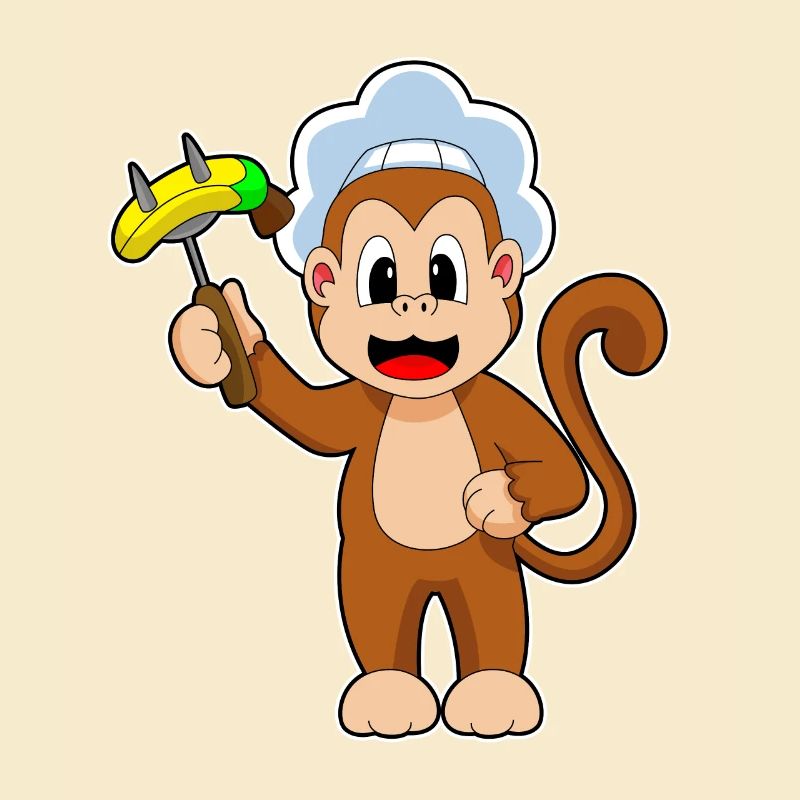 Monkey Cook Banane
