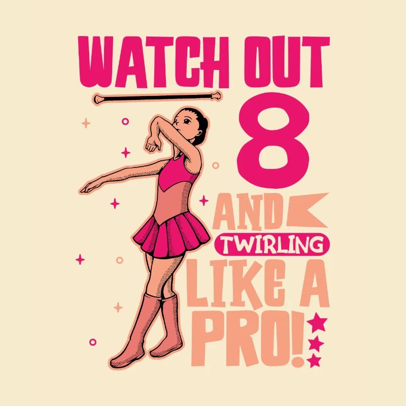 Ich bin 8 - Mädchen Twirling