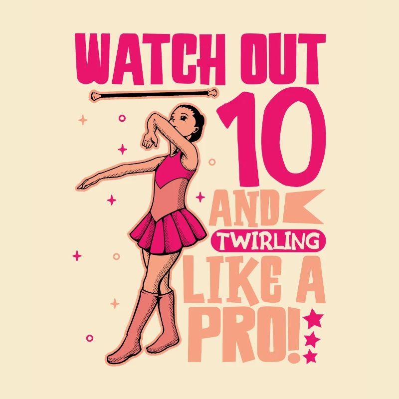 Ich bin 10 - Mädchen Twirling