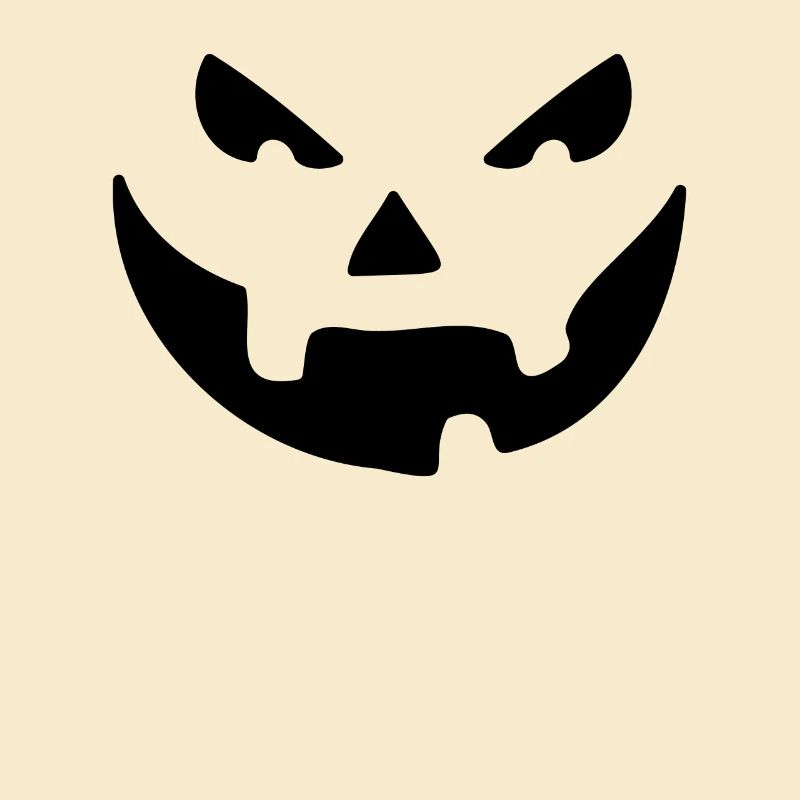 Effrayant Halloween Jack O’Lantern Pumpkin Face